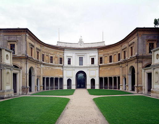 View of the courtyard facade, designed by Giacomo Vignola (1507-75) 1551-55 (photo) a 