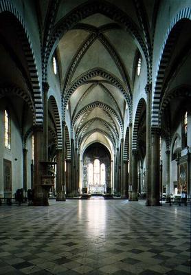 View of the interior designed by Jacopo Talenti (c.1300-62) a 
