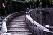 View of the stairway, designed by Pirro Ligorio (c.1500-83) for Cardinal Ippolito II d'Este (1509-72