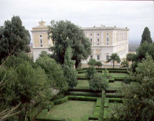 View of the villa and garden, designed by Jacopo Vignola (1507-73) and his successors for Cardinal A a 