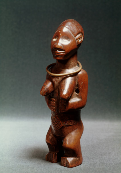 Weibl. Figur, Pende, Kongo / Holz a 