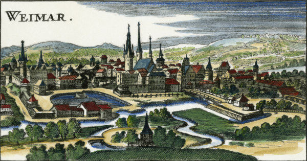 Weimar / Kupferstich um 1650 a 