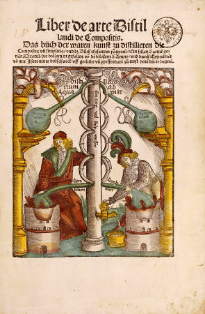 Woodcut Illustration From Grosses Destillierbuch By Hieronymus Brunschwig, 1512 a 