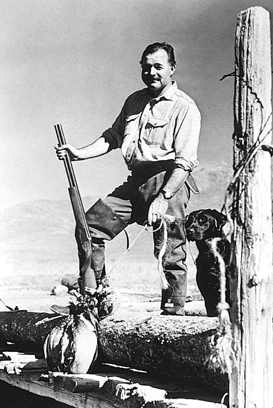 writer Ernest Hemingway in Idaho a 