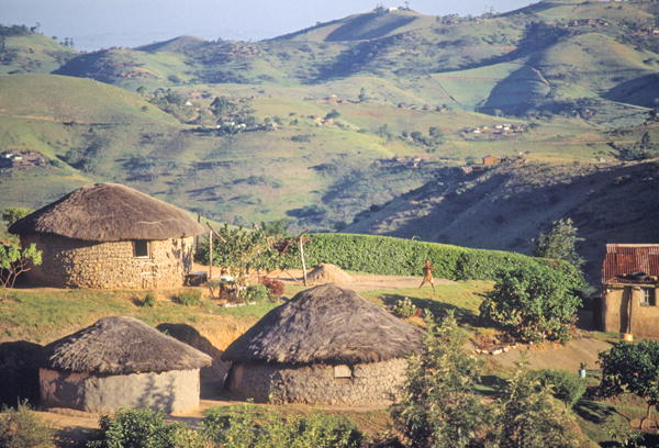 Zulu Village, near Eshowe (photo)  a 