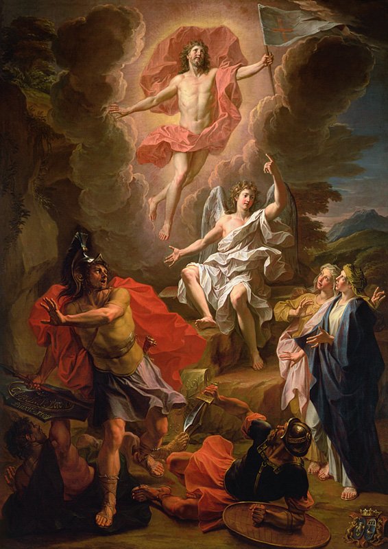 The Resurrection of Christ, 1700 (oil on canvas) a Noel Coypel