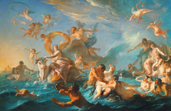 The Abduction of Europa a Noel Coypel