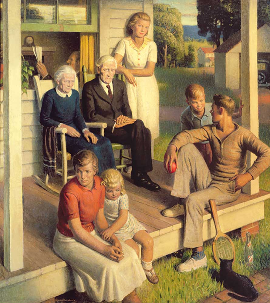 No More Chores, Family on Vacation, c.1935 a Norwood MacGilvary