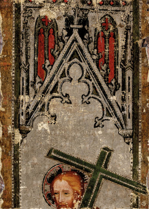 Christ Carrying the Cross (fragment, upper half) a Nürnberger Meister um 1350/60