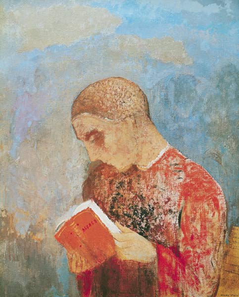 Alsace or, Monk Reading a Odilon Redon