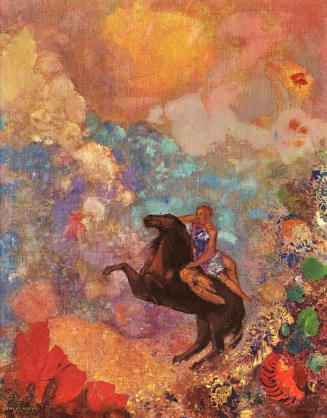 Muse on Pegasus a Odilon Redon