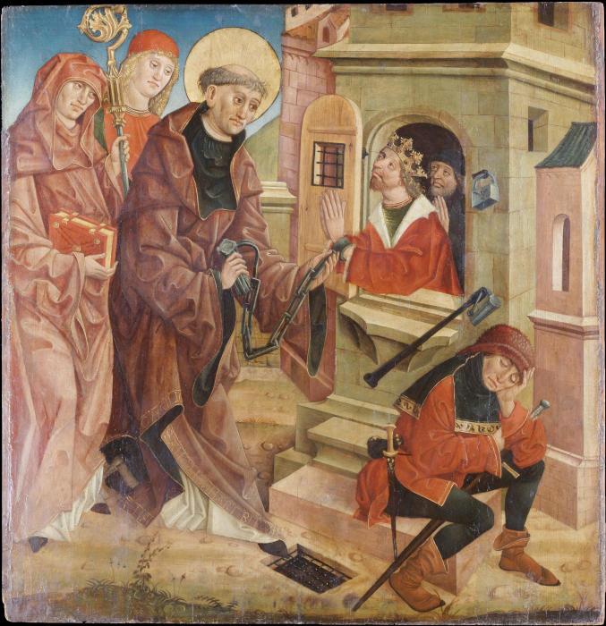 St Leonard Freeing Prisoners a Österreichischer Meister um 1490