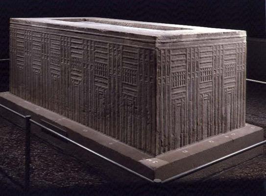 Sarcophagus from Abu Roach (limestone) a Old Kingdom Egyptian