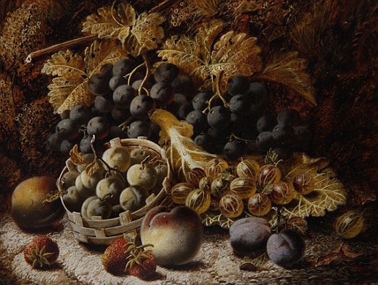 Still Life of Fruit a Oliver Clare