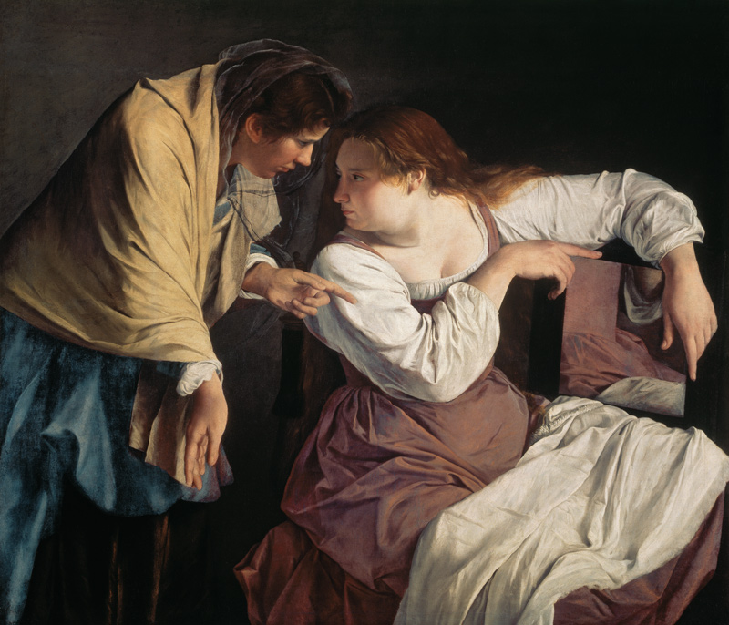 Martha Reproving Her Sister Mary a Orazio Gentileschi