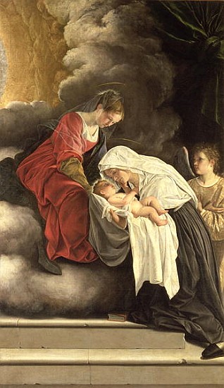 Madonna and Child with St. Frances of Rome a Orazio Gentileschi