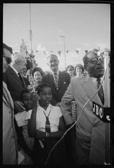 Lyndon B. Johnson in Jamaica