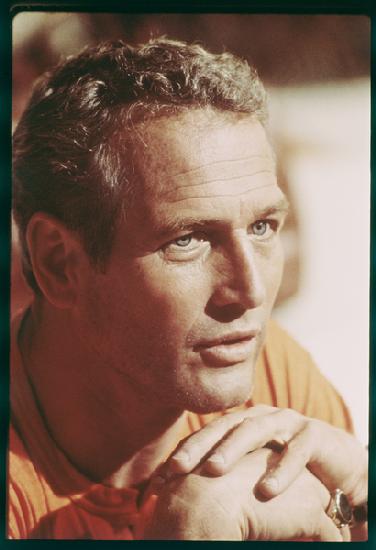 Paul Newman on the set of The Towering Inferno