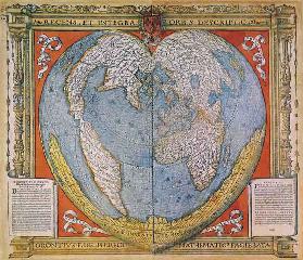 Heart Shaped World Map