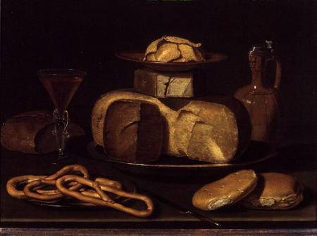 Still Life with bread a Osias Beert I.