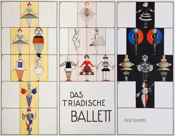 Figures for Tiradic Ballet a Oskar Schlemmer
