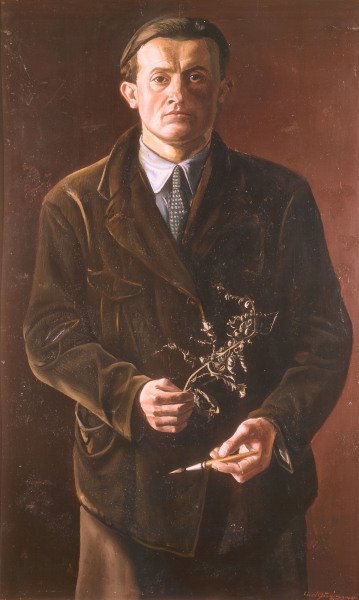 Oskar Zwintscher, Self-portrait 1897 - Oskar Zwintscher riproduzione stampata o copia dipinta a mano e ad olio su tela