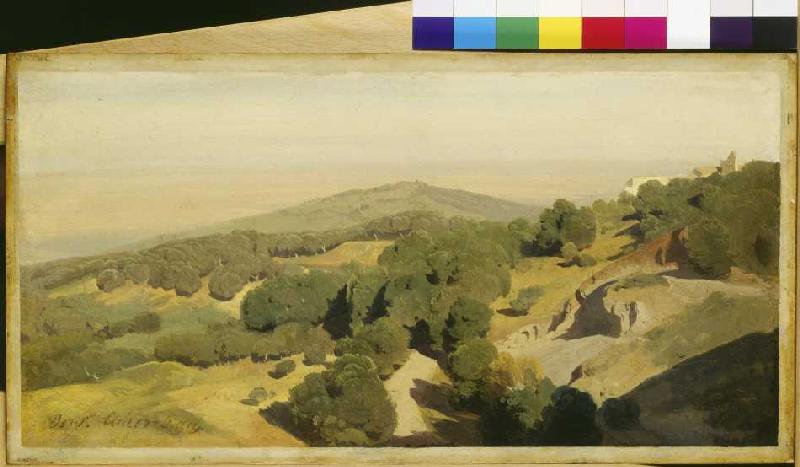 Sabiner Berge bei Tivoli a Oswald Achenbach