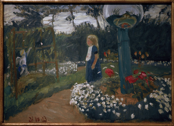 Elsbeth im Garten a Otto Modersohn