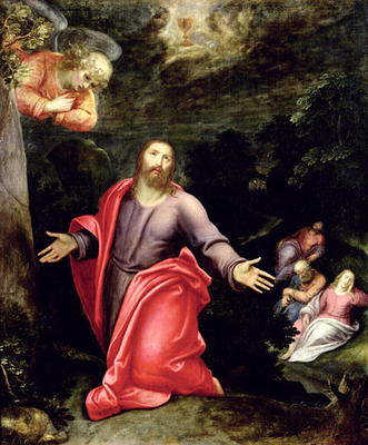 Jesus in the Garden of Olives, c.1590-95 (oil on canvas) a Otto van Veen