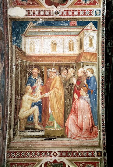 The Miracle of St. Stanislas (1030-79) from the Lower Church, c.1340 a P. Capanna