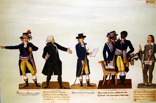 Deputies of the National Convention, Mirabeau and Deputy Granet. c.1794-5 a P. A. Lesueur