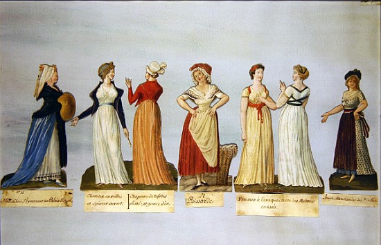 Dresses and costumes in vogue during the French Revolution a P. A. Lesueur