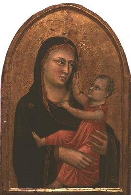 Madonna and Child (tempera on panel) a Pacino  di Buonaguida