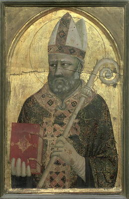 St. Nicholas of Myra (tempera on panel) a Pacino  di Buonaguida