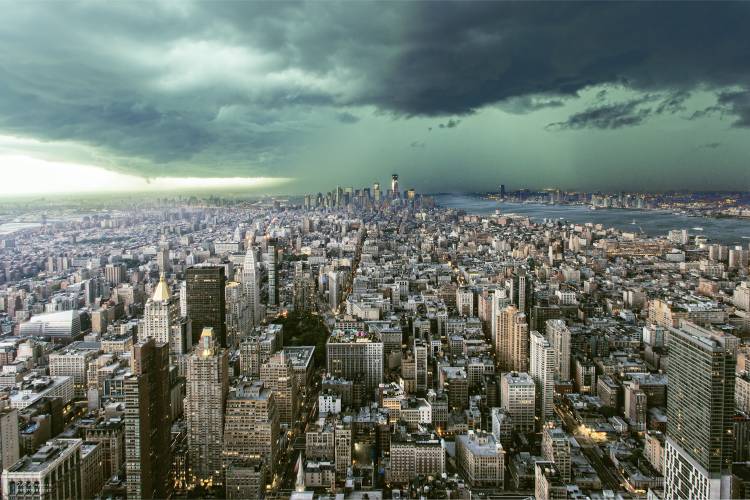 New-York under storm a Pagniez