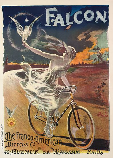 Poster advertising Falcon bicycles a Pal