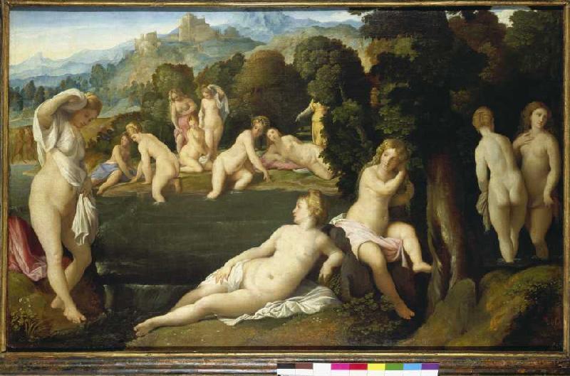 Diana discovers the false step of the Callisto. a Palma il Vecchio (eigentl. Jacopo Negretti)