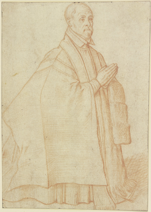 Kniend betender, vornehm gekleideter Mann nach rechts (Stifterfigur?) a Palma il Vecchio (eigentl. Jacopo Negretti)