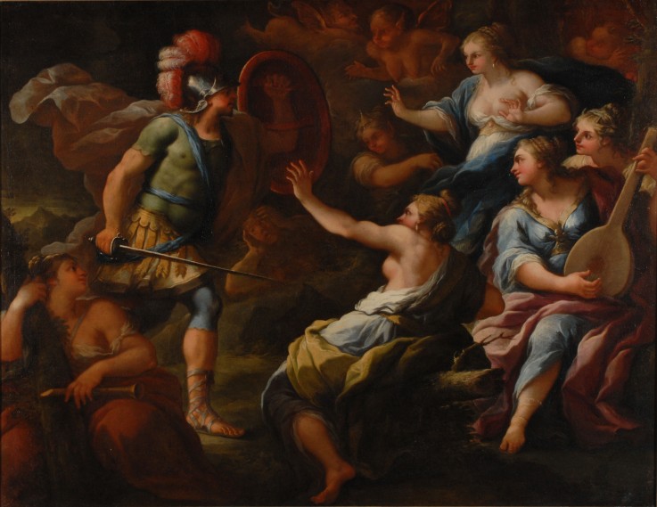 Achilles Discovered by Ulysses Among the Daughters of Lycomedes at Skyros a Paolo de Matteis