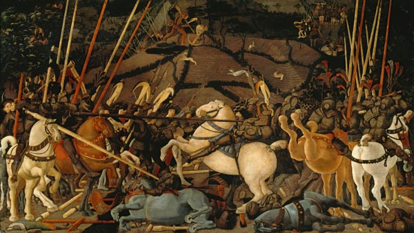 Die Schlacht von San Romano a Paolo Uccello