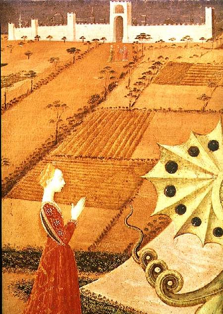 St. George and the Dragon, detail of the princess a Paolo Uccello