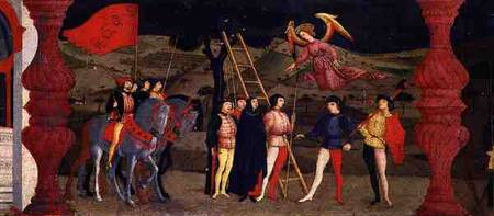 Predella of the Profanation of the Host: The Repentant Christian Woman is Hanged for Pawning the Con a Paolo Uccello