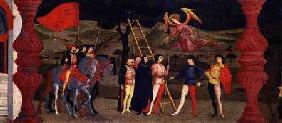 Predella of the Profanation of the Host: The Repentant Christian Woman is Hanged for Pawning the Con