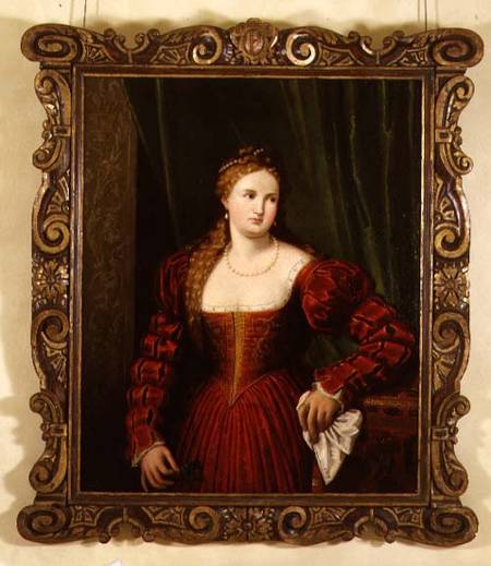Portrait of Violante, daughter of Palma Vecchio a Paris Bordone