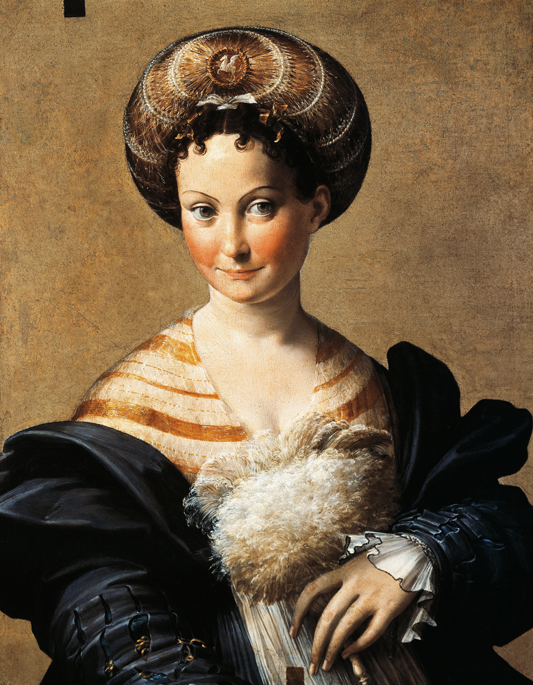 Portrait of a Young Woman (Turkish Slave) a Parmigianino