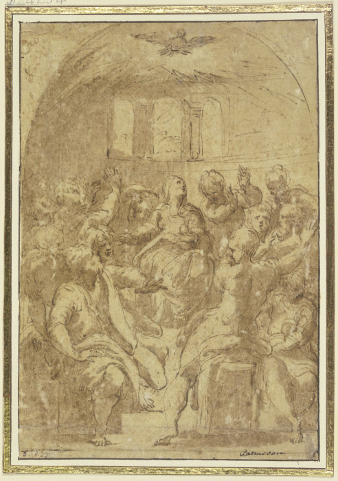 Descent of the Holy Spirit a Parmigianino