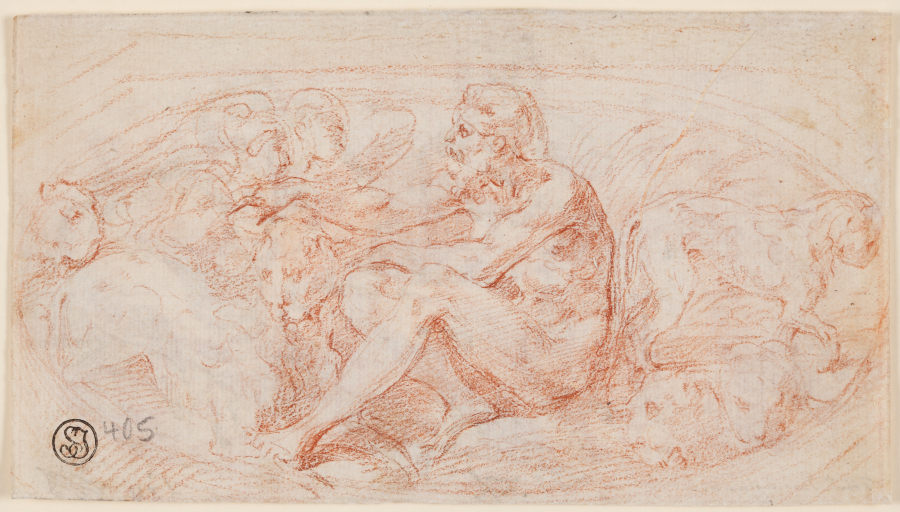 Daniel in der Löwengrube a Parmigianino
