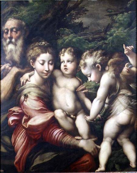 The Holy Family a Parmigianino