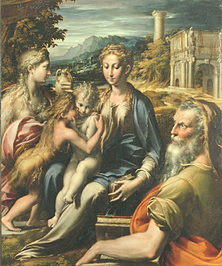 Maria mit Kind und Magdalena, Johannesknaben und Zacharias a Parmigianino