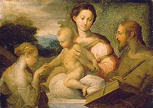Die mystische Vermählung der Hl. Katharina a Parmigianino